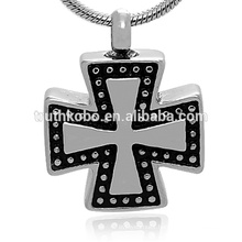 Guangzhou Stainless Steel Cremation Jewelry Religious Cross Pendant